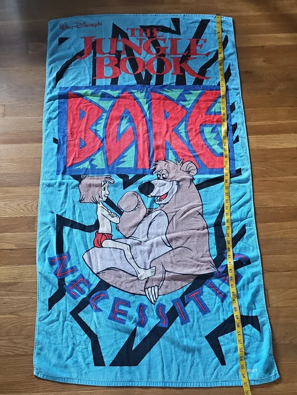 Walt Disney The Jungle Book Beach Towel Bare Necessities Front Graphics